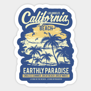 California Beach Sticker